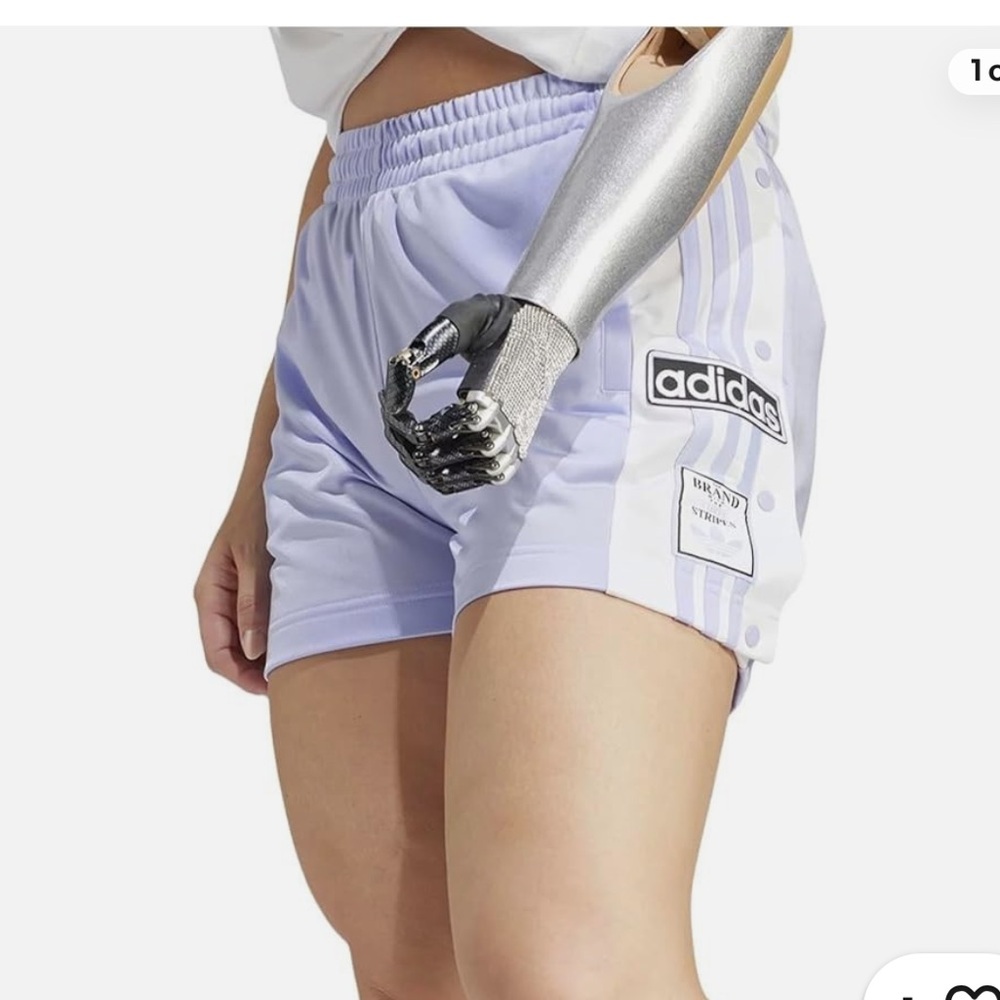 adidas Originals Women's Violet High Waist Shorts